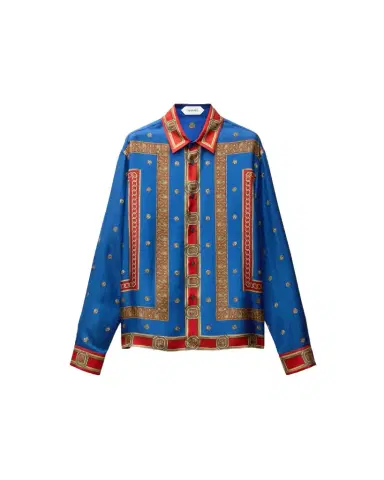 Versace Printed Silk Twill Regular Shirt | Thumbnail 1 Versace Printed Silk Twill Regular Shirt | Thumbnail 1