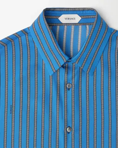 Versace Printed Silk Twill Regular Shirt | Thumbnail 2