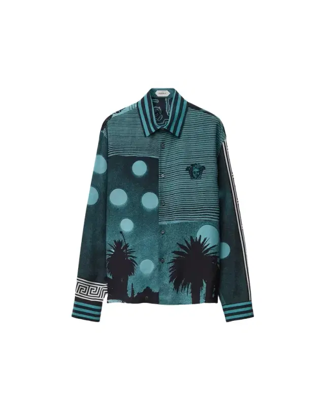 Printed Silk Crêpe De Chine Regular Shirt