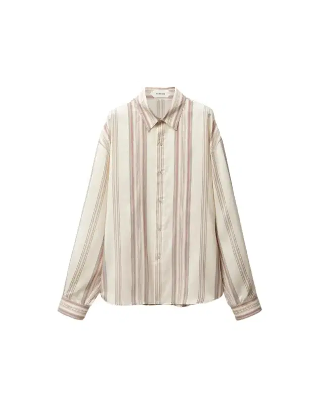 Versace Striped Silk Loose Shirt