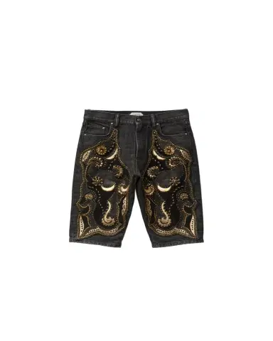 Versace Embroidered Short Jeans | Thumbnail 1 Versace Embroidered Short Jeans | Thumbnail 1