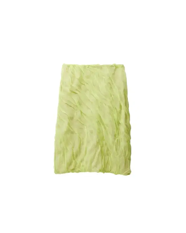 Versace Silk-Chiffon Draped Pencil Skirt