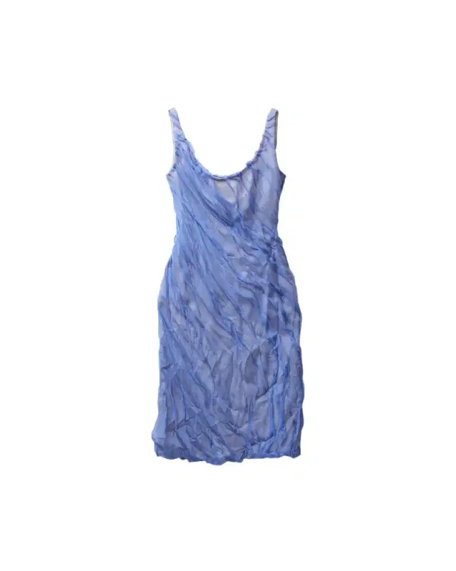 Versace Draped Silk-Chiffon Midi Dress