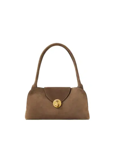Versace Vivian Small Suede East/West Shoulder Bag | Thumbnail 1 Versace Vivian Small Suede East/West Shoulder Bag | Thumbnail 1
