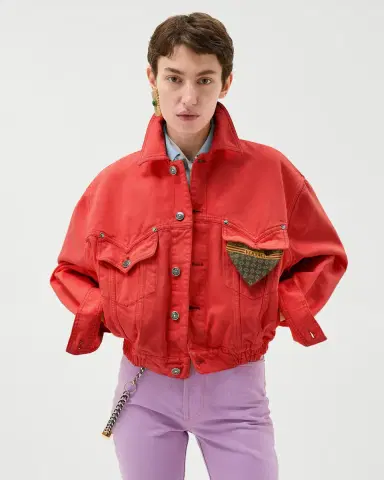 Versace Oversized Denim Blouson | Thumbnail 2