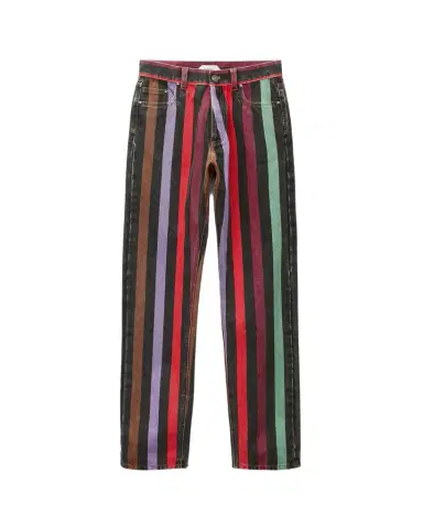 Versace Striped Straight Jeans | Thumbnail 1 Versace Striped Straight Jeans | Thumbnail 1