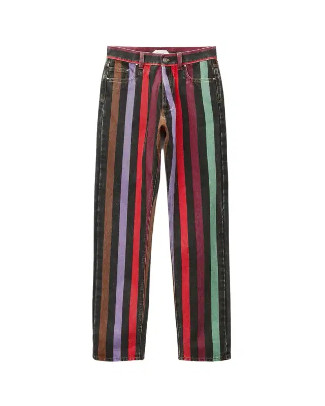 Versace Striped Straight Jeans