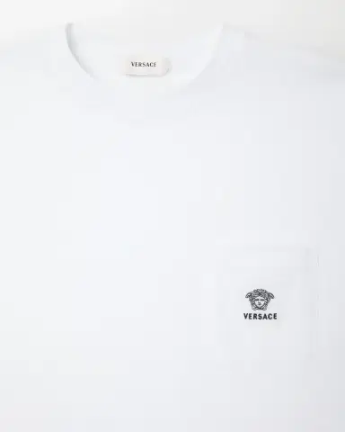 Versace Embroidered Cotton-Jersey T-Shirt | Thumbnail 2