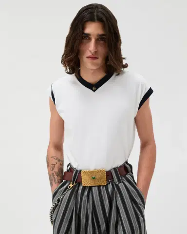 Versace Stretch Cotton-Jersey Slim T-Shirt | Thumbnail 2 Versace Stretch Cotton-Jersey Slim T-Shirt | Thumbnail 2
