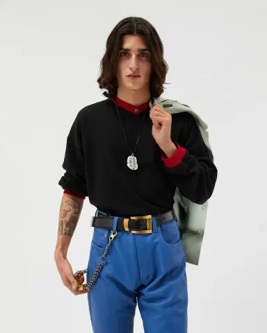 Versace Stretch Cotton-Jersey Long-Sleeved T-Shirt | Thumbnail 2 Versace Stretch Cotton-Jersey Long-Sleeved T-Shirt | Thumbnail 2