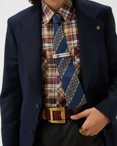 Versace Printed Jacquard Silk Tie | Thumbnail 2