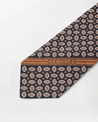 Versace Printed Jacquard Silk Tie | Thumbnail 2