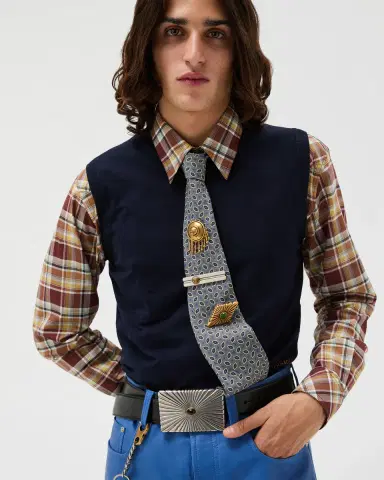 Versace Printed Jacquard Silk Tie | Thumbnail 2