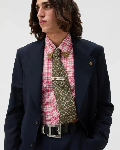 Versace Printed Jacquard Silk Tie | Thumbnail 2