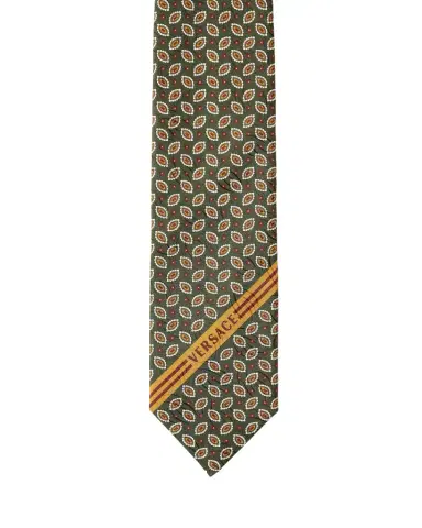 Versace Printed Jacquard Silk Tie | Thumbnail 1