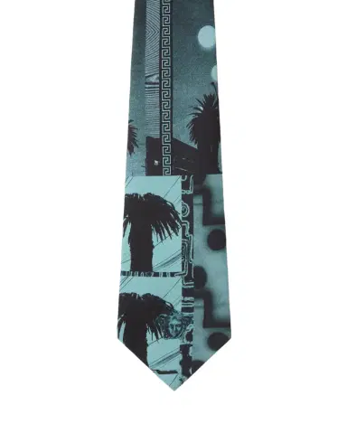 Versace Printed Silk Twill Tie | Thumbnail 1