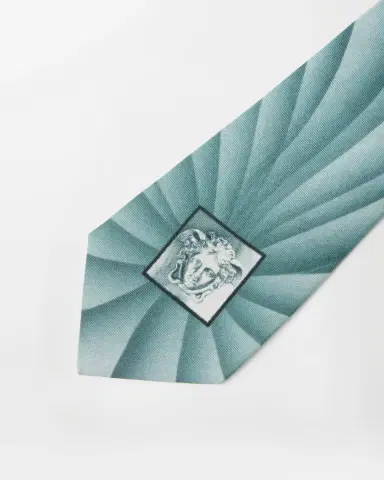 Versace Printed Silk Twill Tie | Thumbnail 2