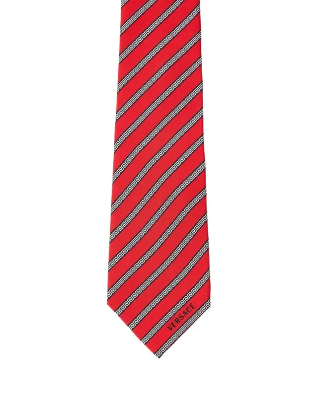 Versace Printed Silk Twill Tie