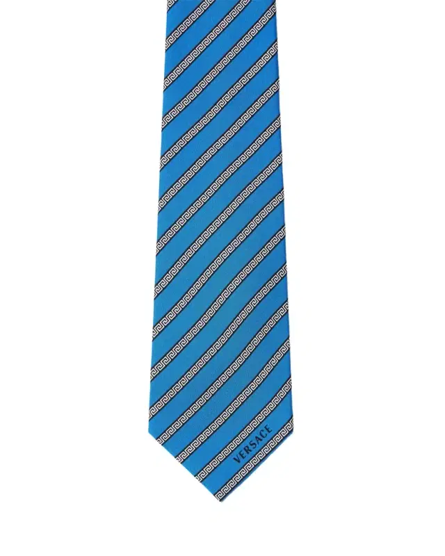 Versace Printed Silk Twill Tie