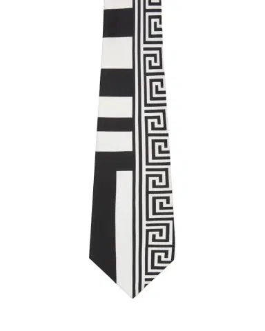 Versace Printed Silk Twill Tie | Thumbnail 1