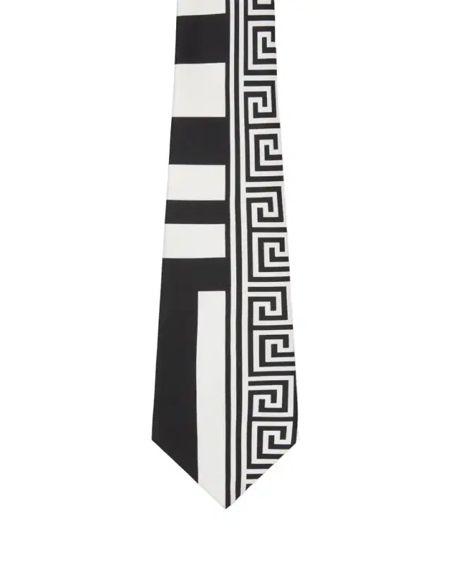 Versace Printed Silk Twill Tie