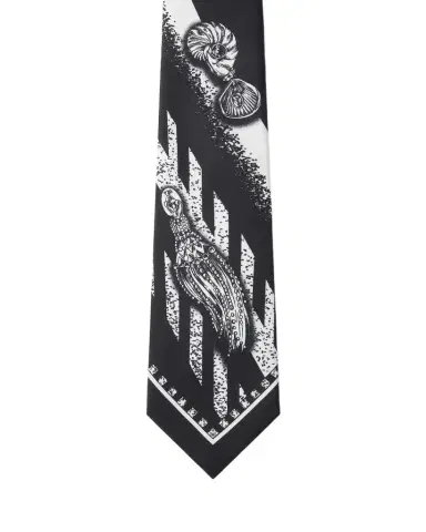 Versace Printed Silk Twill Tie | Thumbnail 1