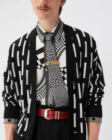 Versace Jacquard Silk Twill Tie | Thumbnail 2
