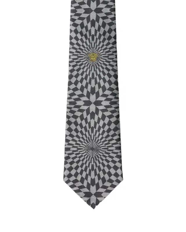 Versace Jacquard Silk Twill Tie