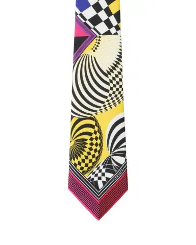 Versace Printed Silk Twill Tie | Thumbnail 1