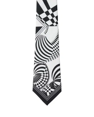 Versace Printed Silk Twill Tie | Thumbnail 1 Versace Printed Silk Twill Tie | Thumbnail 1