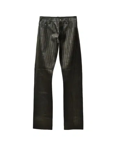 Versace Embossed Leather Pants | Thumbnail 1 Versace Embossed Leather Pants | Thumbnail 1