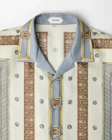 Versace Printed Silk Twill Shirt | Thumbnail 2 Versace Printed Silk Twill Shirt | Thumbnail 2