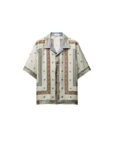 Versace Printed Silk Twill Shirt | Thumbnail 1 Versace Printed Silk Twill Shirt | Thumbnail 1