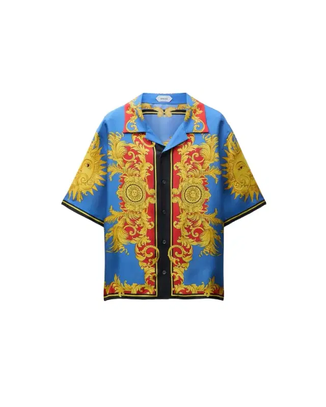 Versace Printed Silk Twill Shirt