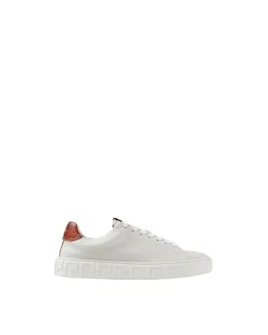 Versace Greca Leather Sneakers | Thumbnail 1 Versace Greca Leather Sneakers | Thumbnail 1