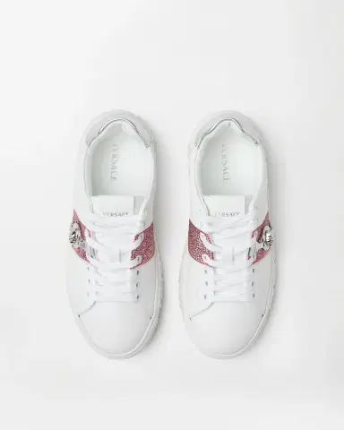 Versace Greca Embellished Sneakers | Thumbnail 2