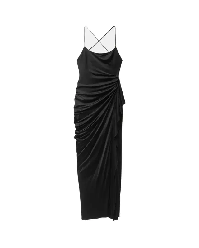 Versace Draped Viscose-Jersey Gown