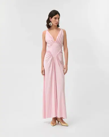 Versace Viscose-Jersey Draped Gown | Thumbnail 2