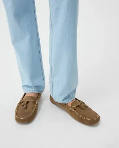 Versace Robin Suede Driver Shoes | Thumbnail 2 Versace Robin Suede Driver Shoes | Thumbnail 2