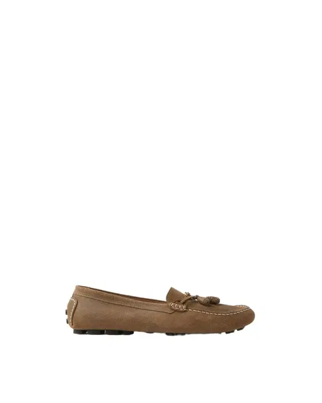 Versace Robin Suede Driver Shoes