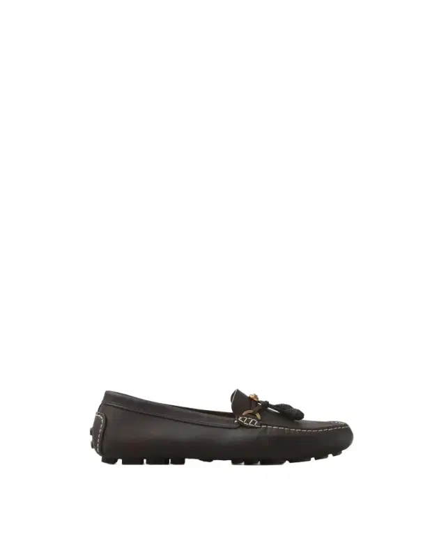 Versace Robin Suede Driver Shoes