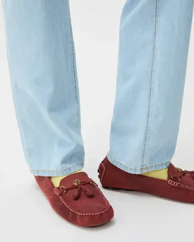 Versace Robin Suede Driver Shoes | Thumbnail 2 Versace Robin Suede Driver Shoes | Thumbnail 2