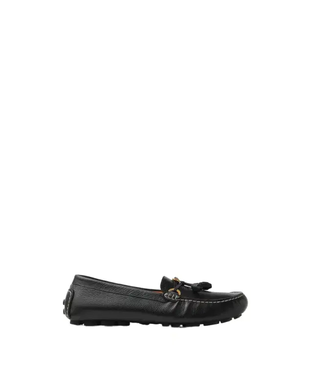 Versace Robin Leather Driving Shoes