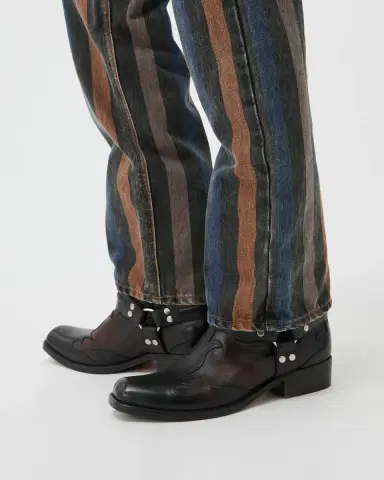 Versace Sylvester Leather Western Boots | Thumbnail 2