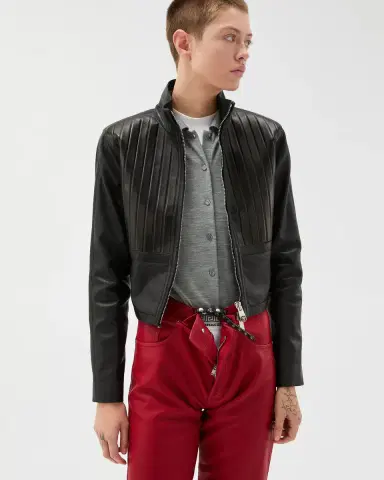 Versace Leather Blouson | Thumbnail 2 Versace Leather Blouson | Thumbnail 2