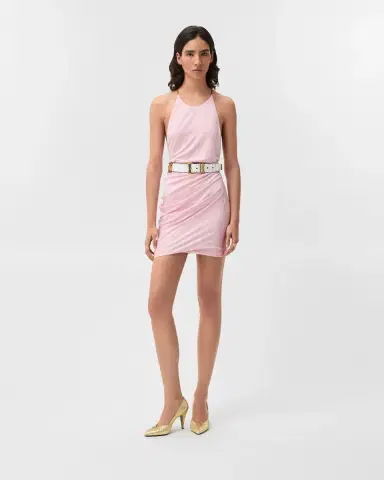 Versace Viscose-Jersey Draped Mini Dress | Thumbnail 2 Versace Viscose-Jersey Draped Mini Dress | Thumbnail 2