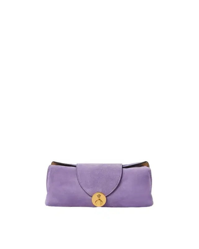 Versace Vivian Suede Clutch