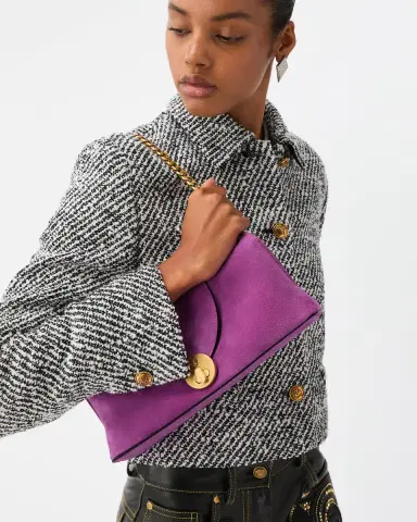 Versace Vivian Suede Clutch | Thumbnail 2 Versace Vivian Suede Clutch | Thumbnail 2