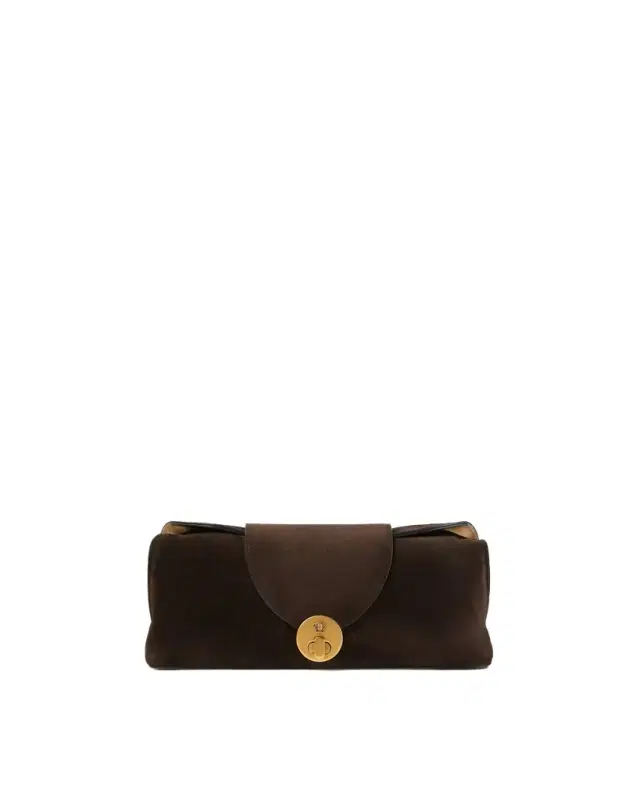 Versace Vivian Suede Clutch