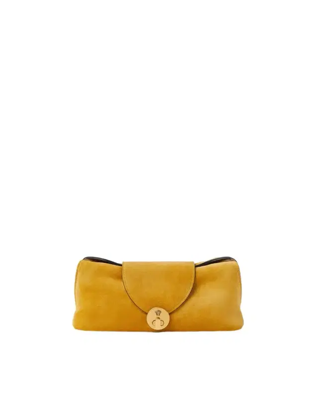 Versace Vivian Suede Clutch